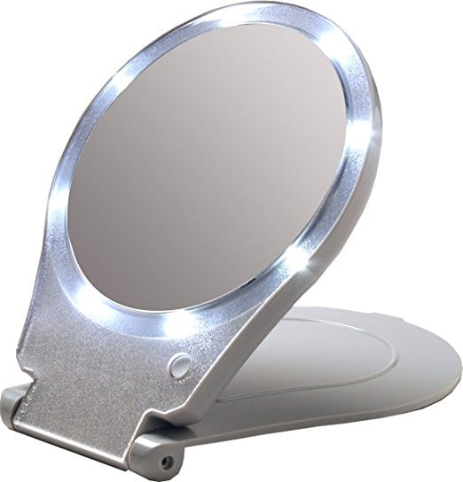 travel lighted vanity mirror