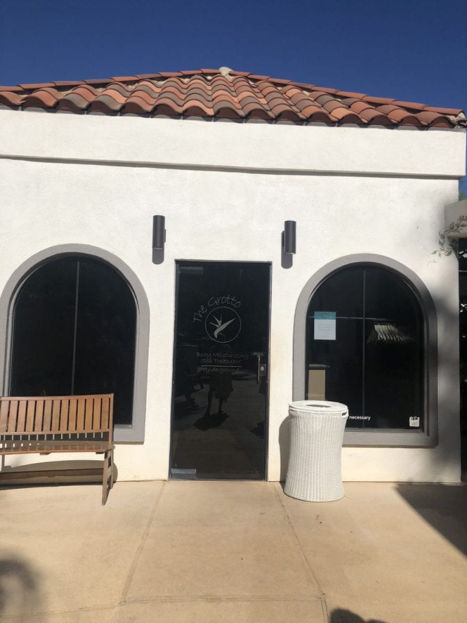 glen ivy hot springs massage - grotto entrance