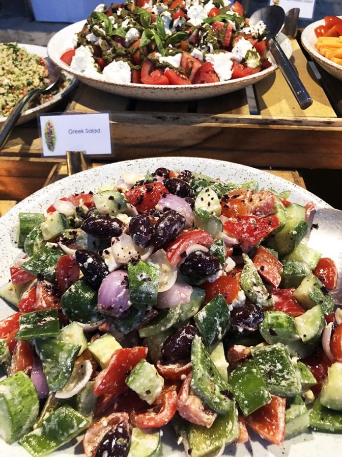 1 four seasons koh samui review - beach bbq greek salad