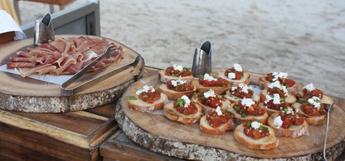 four seasons koh samui review - beach bbq appetizers