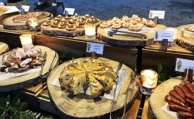 four seasons koh samui review - buffet appetizers