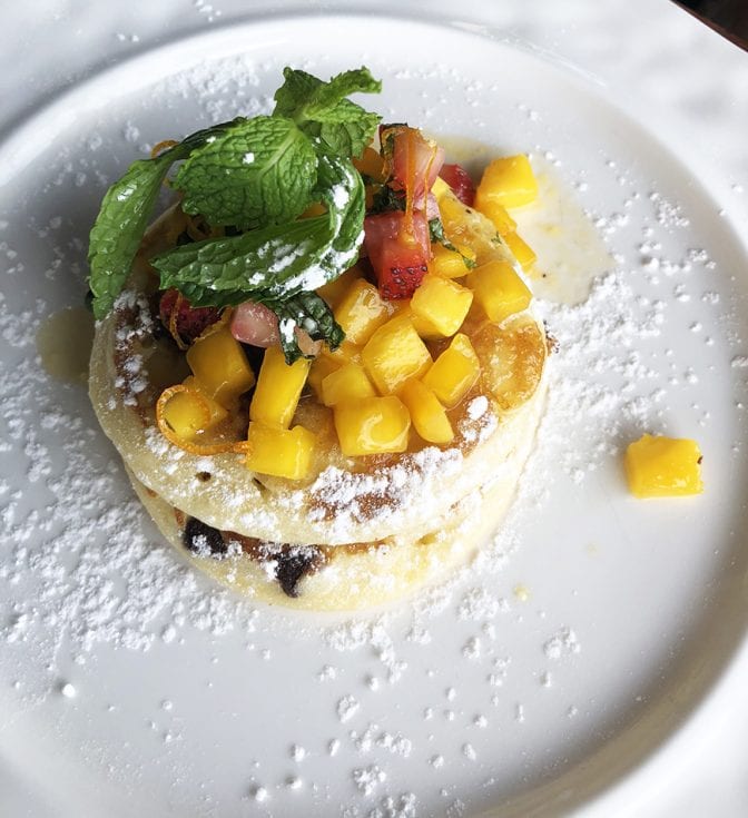 four seasons koh samui review - buffet banana pancake