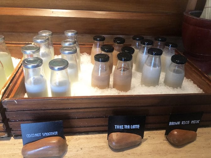 four seasons koh samui review - buffet smoothies