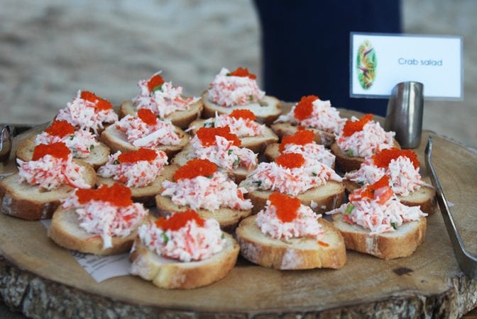 four seasons koh samui review - crab salad